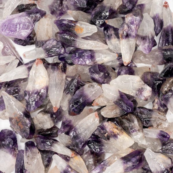 Bi-Color Amethyst Tumbling Rough (Per LB)