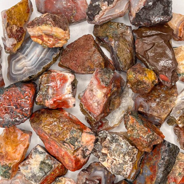 Moroccan Agate Tumbling Rough (Per LB)