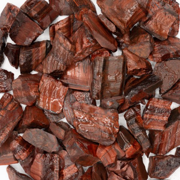 Red Tiger Eye Tumbling Rough (Per LB)