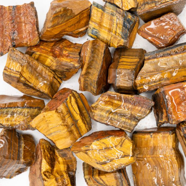 Tiger Eye Tumbling Rough (Per LB)