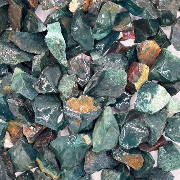 South African Bloodstone Tumbling Rough (Per LB)